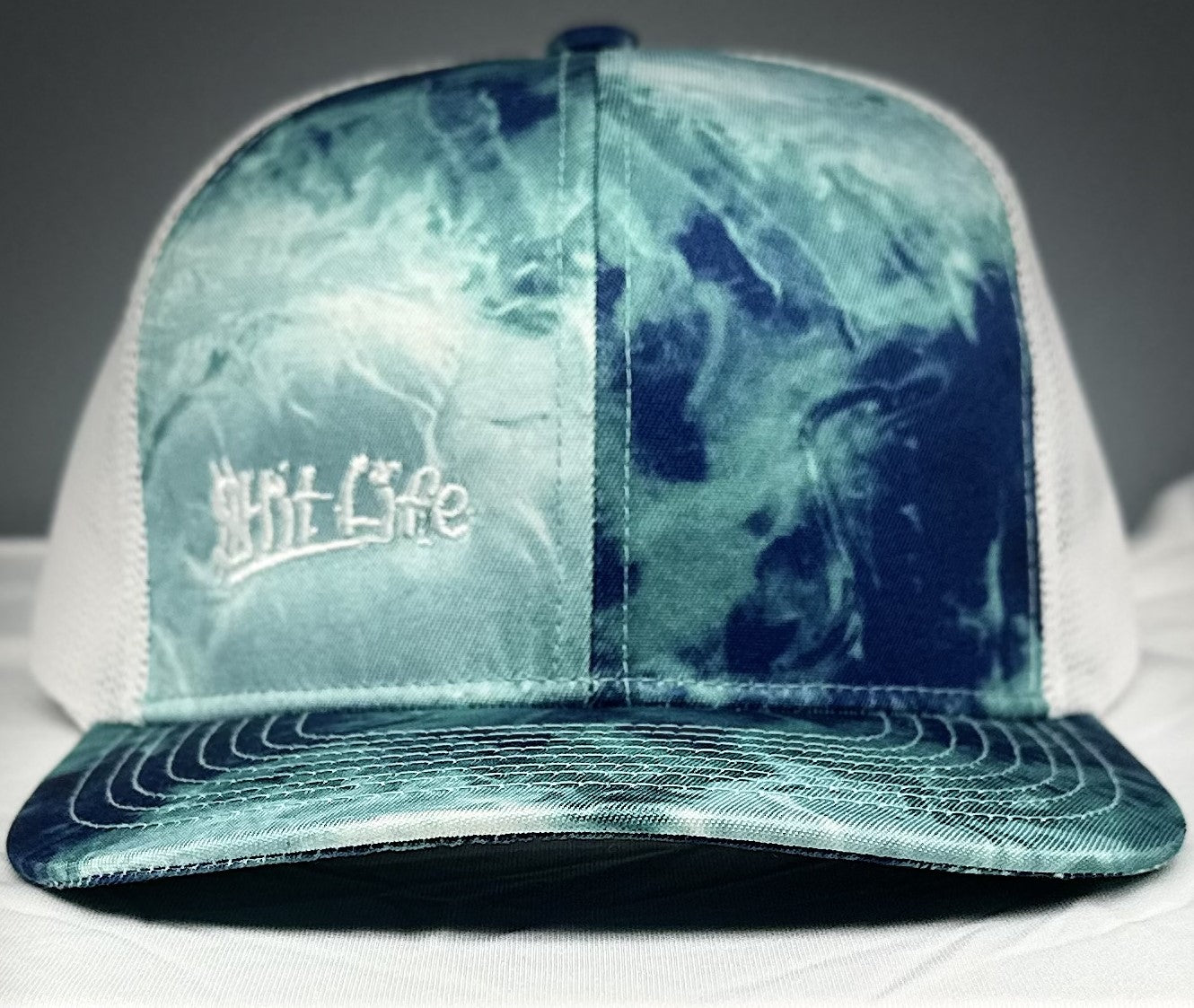 $hit Life Mossy Oak Light Blue Camo Fishing Hat
