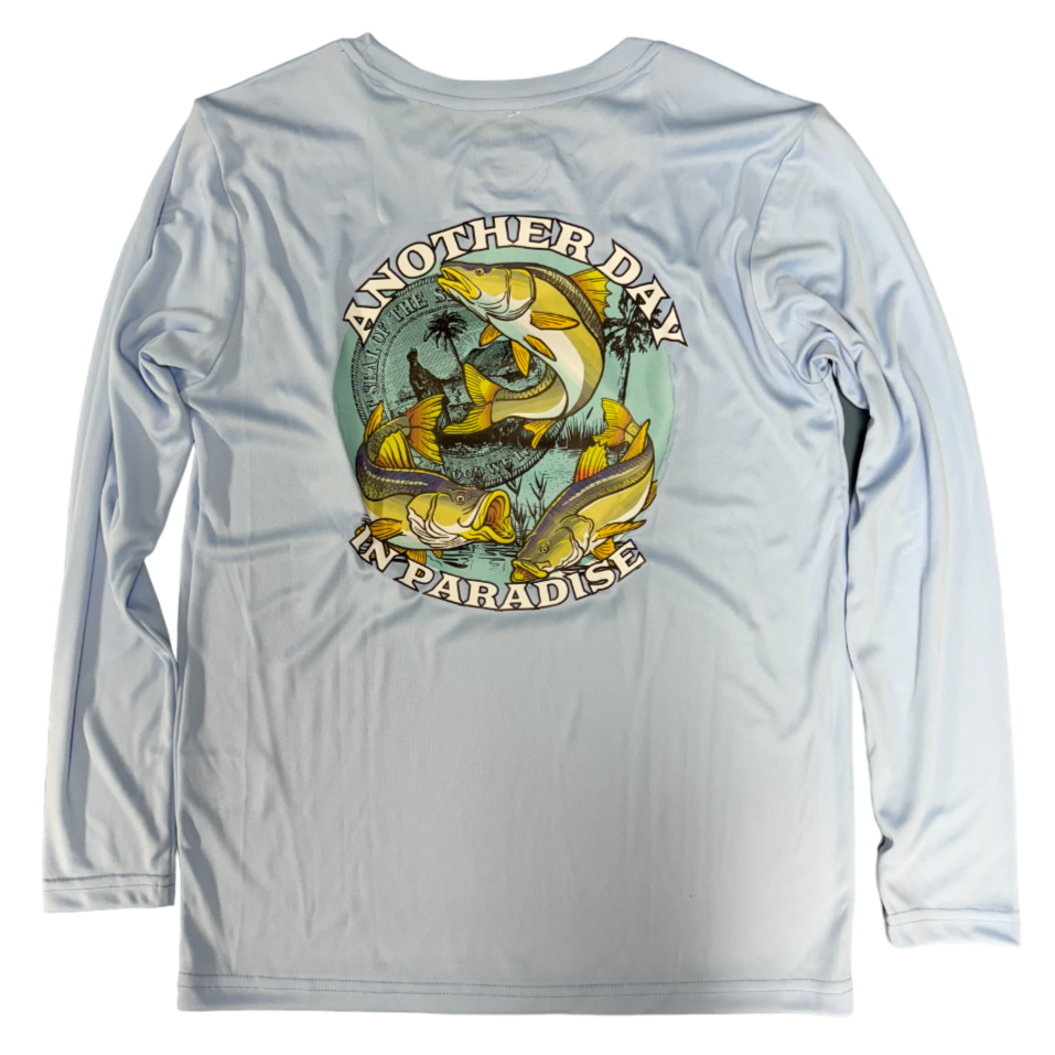 Another Day In Paradise Youth Light Blue Long Sleeve