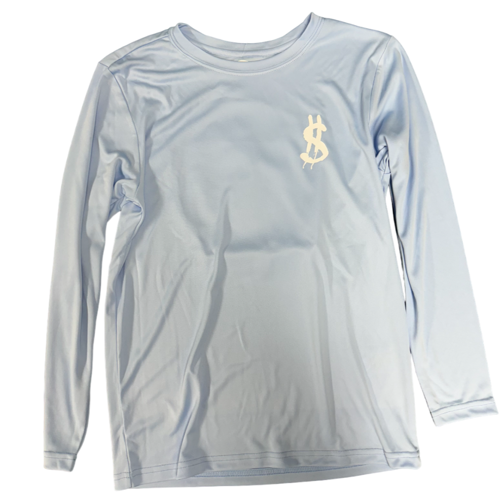 Another Day In Paradise Youth Light Blue Long Sleeve