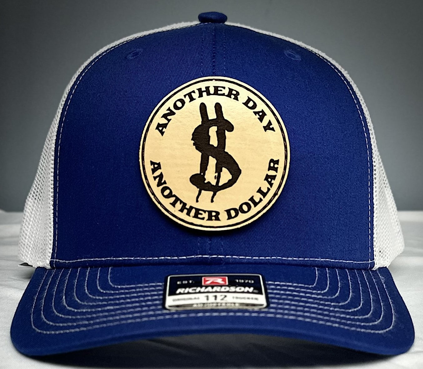 Another Day Another Dollar Royal Blue Patch Hat