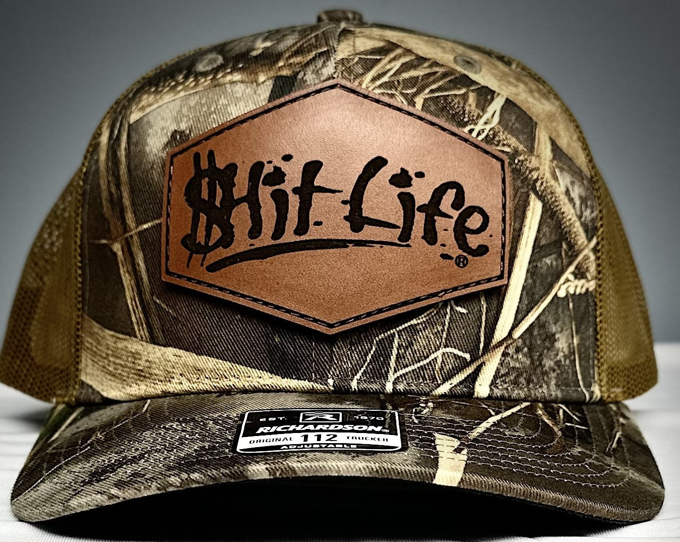 $hit Life RealTree leather patch hat