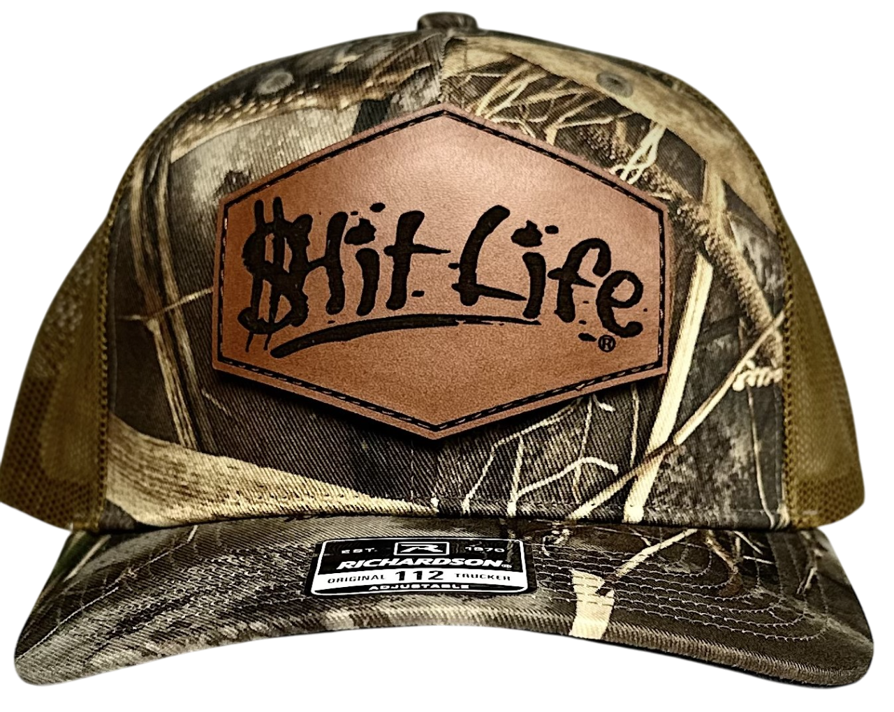 $hit Life RealTree Hexagon Leather Patch Hat